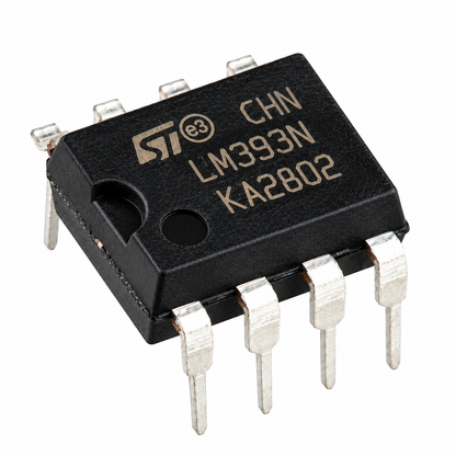 LM393 Low Offset Voltage Dual Comparator IC - DIP-8 Package