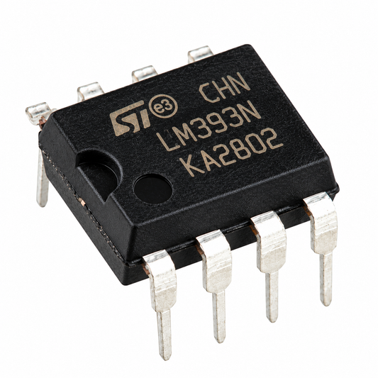 LM393 Low Offset Voltage Dual Comparator IC - DIP-8 Package