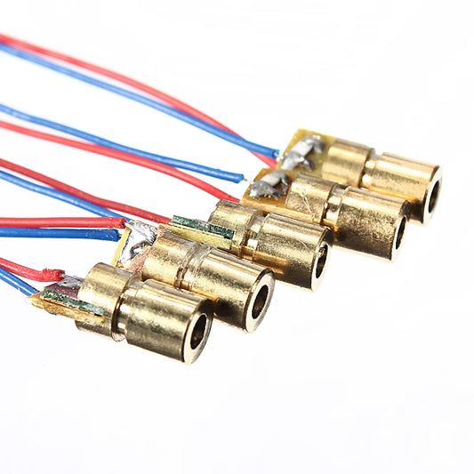 650nm 6mm 5V DC 5mW Mini Laser Dot Diode Module Head