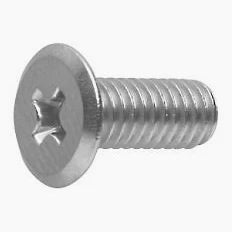 M3 x 6mm Counter Sunk CSK MS Slotted Minus Screw (Pack of 5)