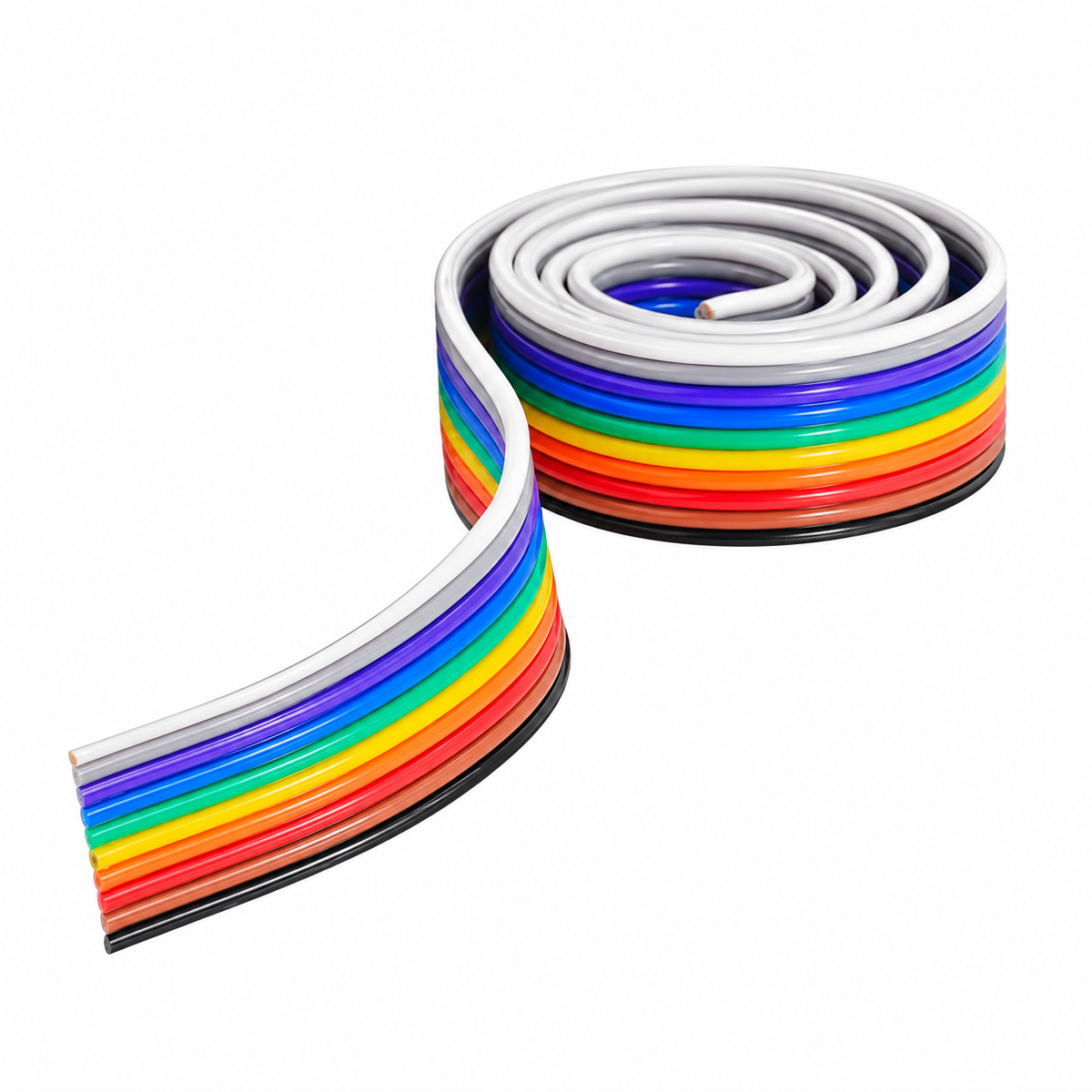 Multi-coloured Ribbon Cable Wire 12 Core (1 Meter)