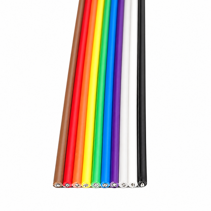 Multi-coloured Ribbon Cable Wire 12 Core (1 Meter)