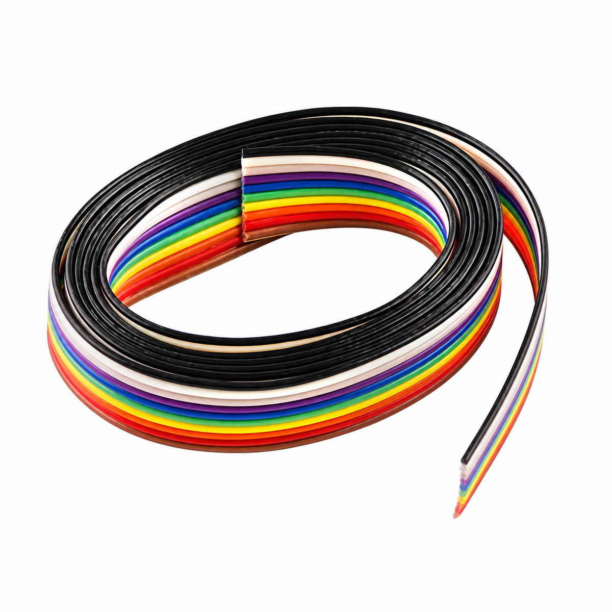 Multi-coloured Ribbon Cable Wire 12 Core (1 Meter)