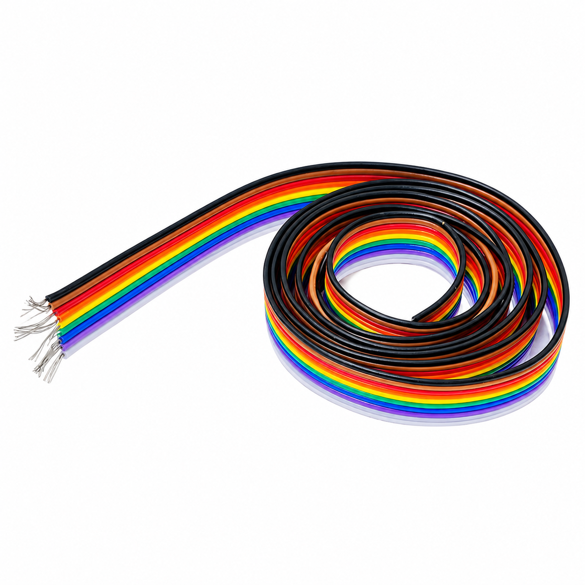 Multi-coloured Ribbon Cable Wire 12 Core (1 Meter)