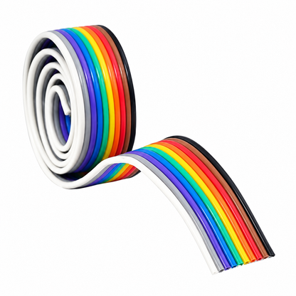 Multi-coloured Ribbon Cable Wire 12 Core (1 Meter)