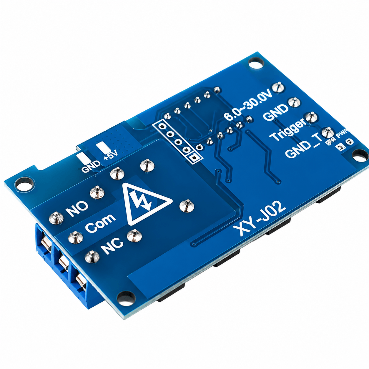 1-Channel Relay Module with Adjustable Timing Cycle and LED Display