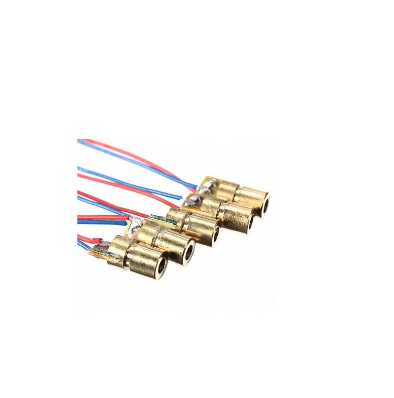 650nm 6mm 5V DC 5mW Mini Laser Dot Diode Module Head