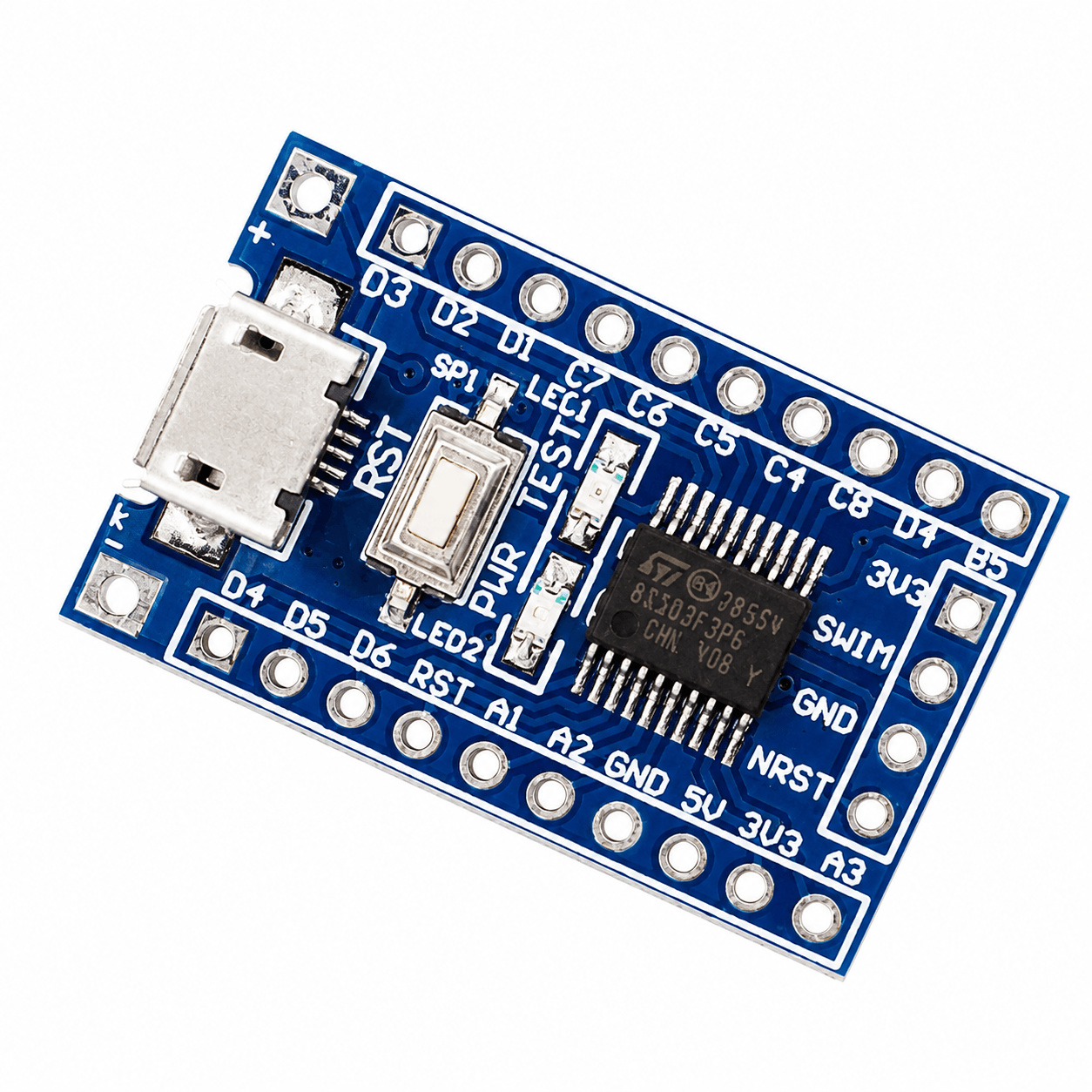STM8 Development Board -STM8S103F3P6