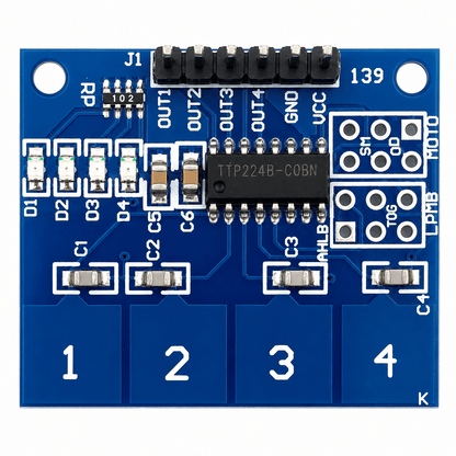 4-Channel Touch Sensor Module - TTP224