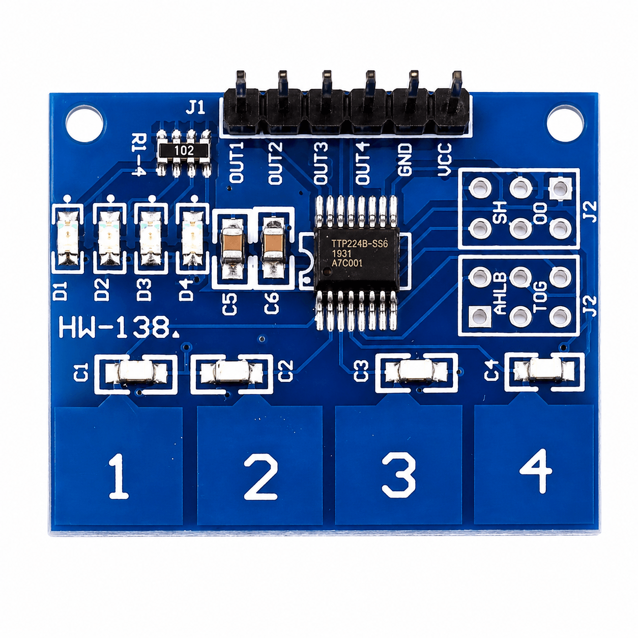 4-Channel Touch Sensor Module - TTP224