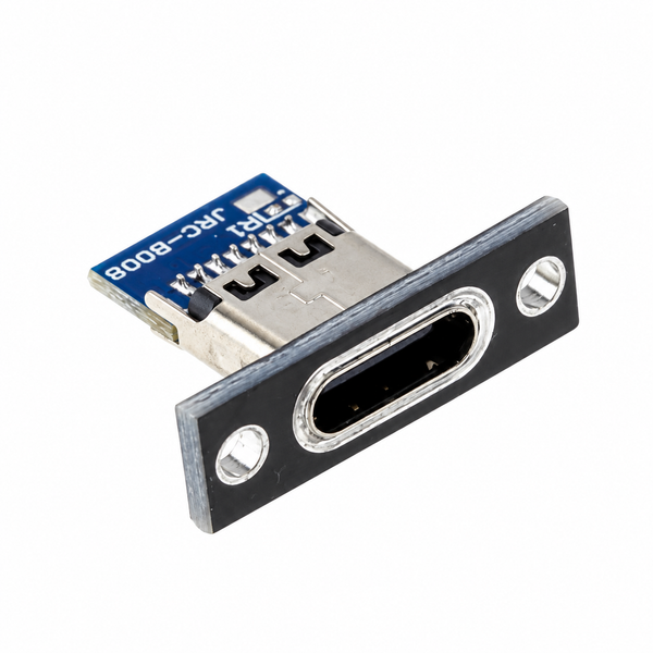 USB 3.1 Type-C 4 Pin Female Connector Jack With Fixing Plate