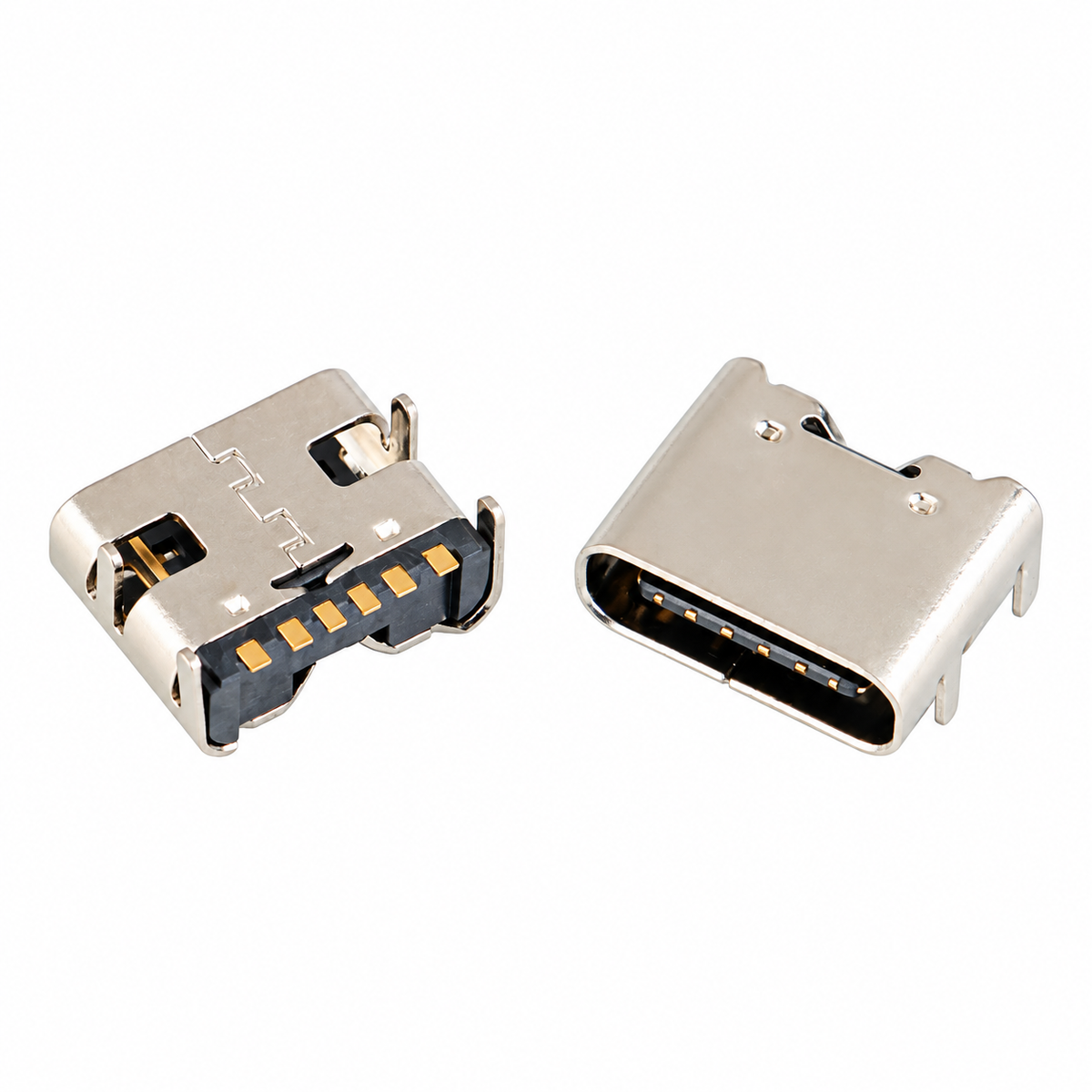 USB 3.1 Type-C 6Pin Female USB Connector SMD