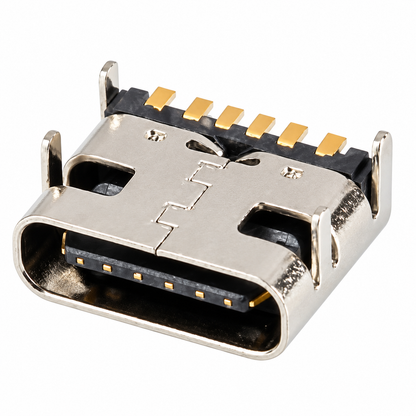 USB 3.1 Type-C 6Pin Female USB Connector SMD