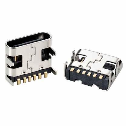 USB 3.1 Type-C 6Pin Female USB Connector SMD