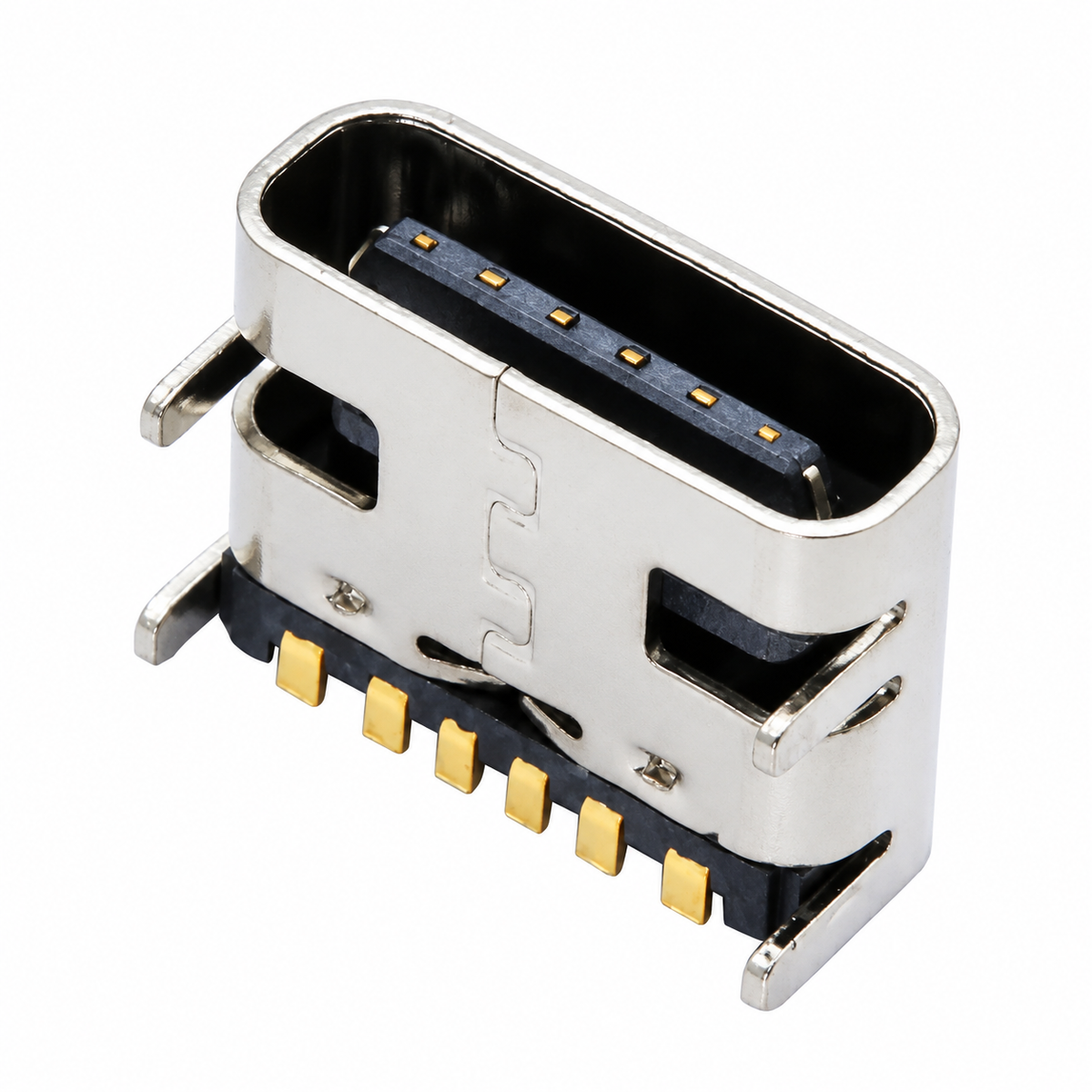 USB 3.1 Type-C 6Pin Female USB Connector SMD