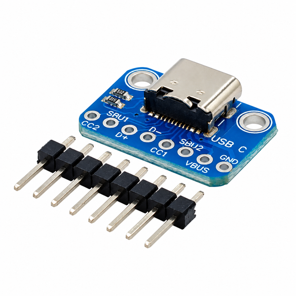 USB 3.1 Type C 16 Pin Female Connector Breakout Board With Header