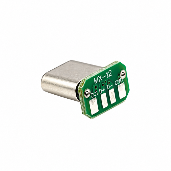 USB 3.1 Type C 4 Pin Male Breakout Board - Right Angle