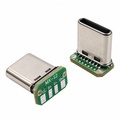 USB 3.1 Type C 4 Pin Male Breakout Board - Right Angle