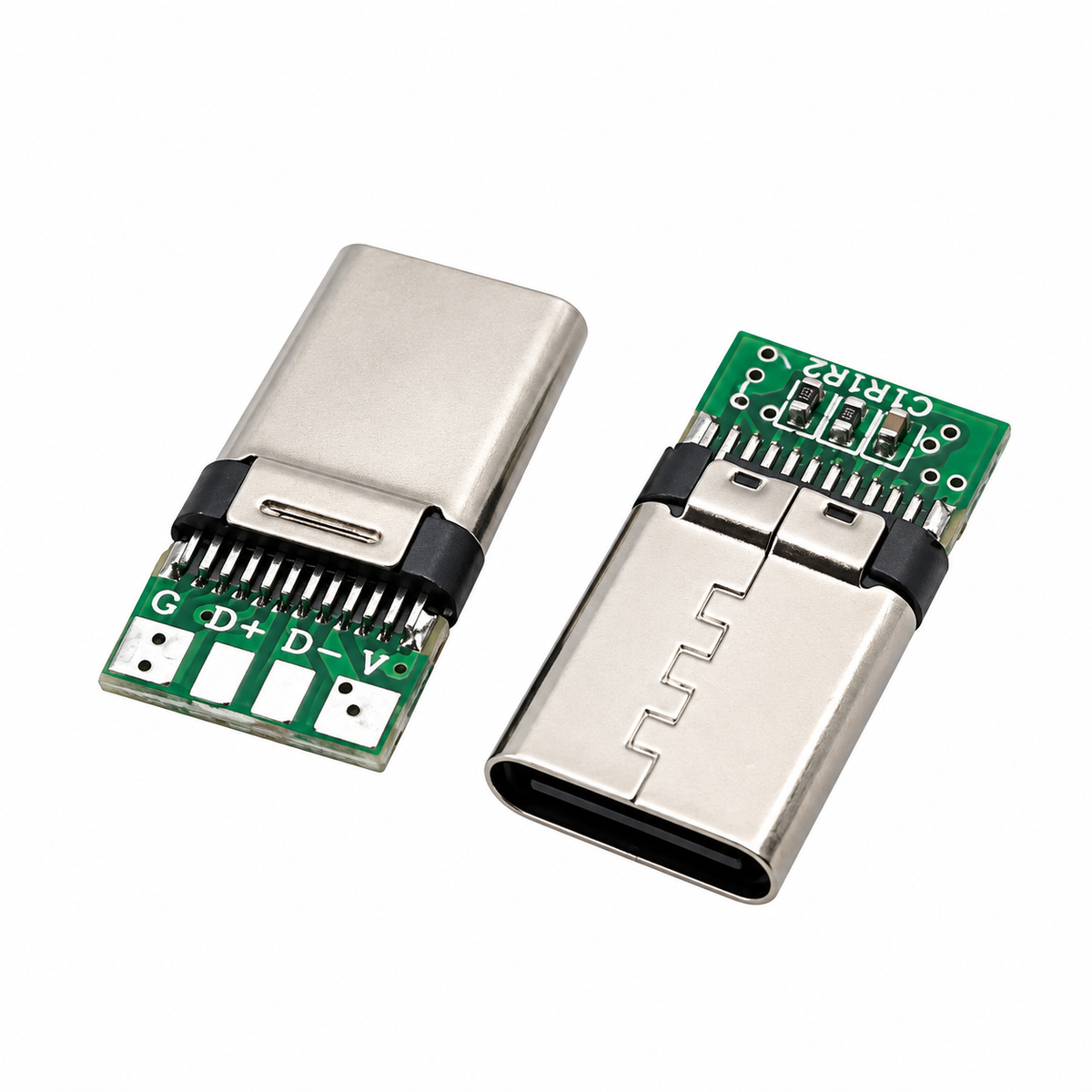 USB TYPE C Male Plug Soldering Connector PCB Board