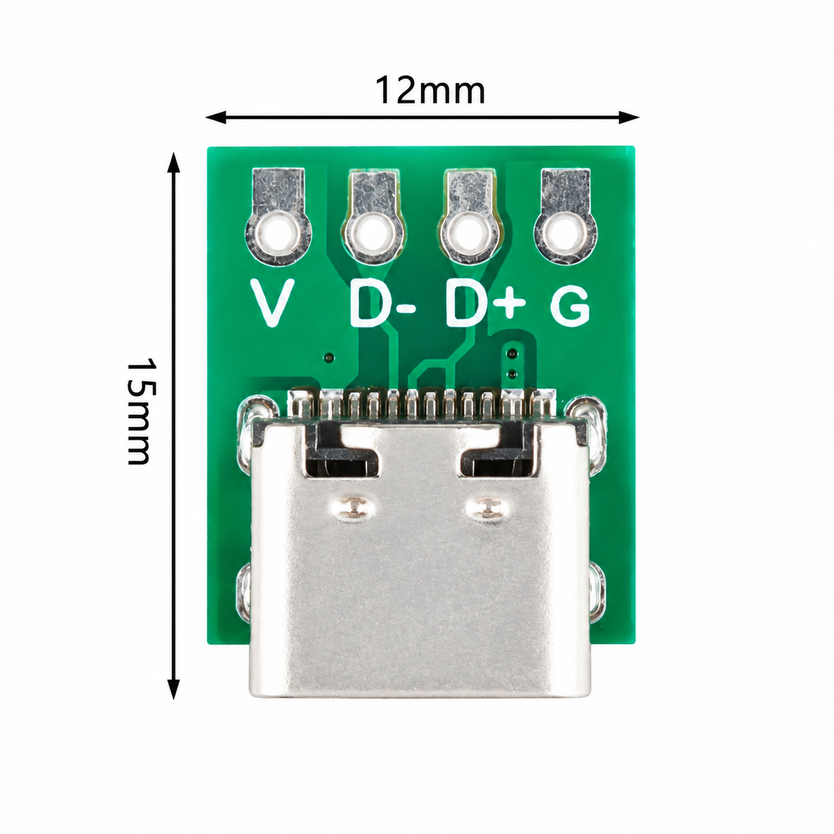 Voltify USB Type-C 4 Pin Female Connector Breakout