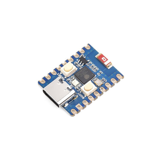 ESP32-C3 Mini WiFi+Bluetooth Development Board - Blue Board - White PCB Antenna and IPX for External Antenna