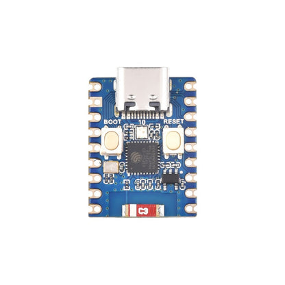 ESP32-C3 Mini WiFi+Bluetooth Development Board - Blue Board - White PCB Antenna and IPX for External Antenna