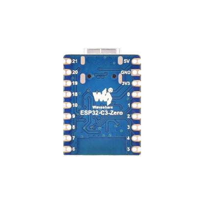 ESP32-C3 Mini WiFi+Bluetooth Development Board - Blue Board - White PCB Antenna and IPX for External Antenna