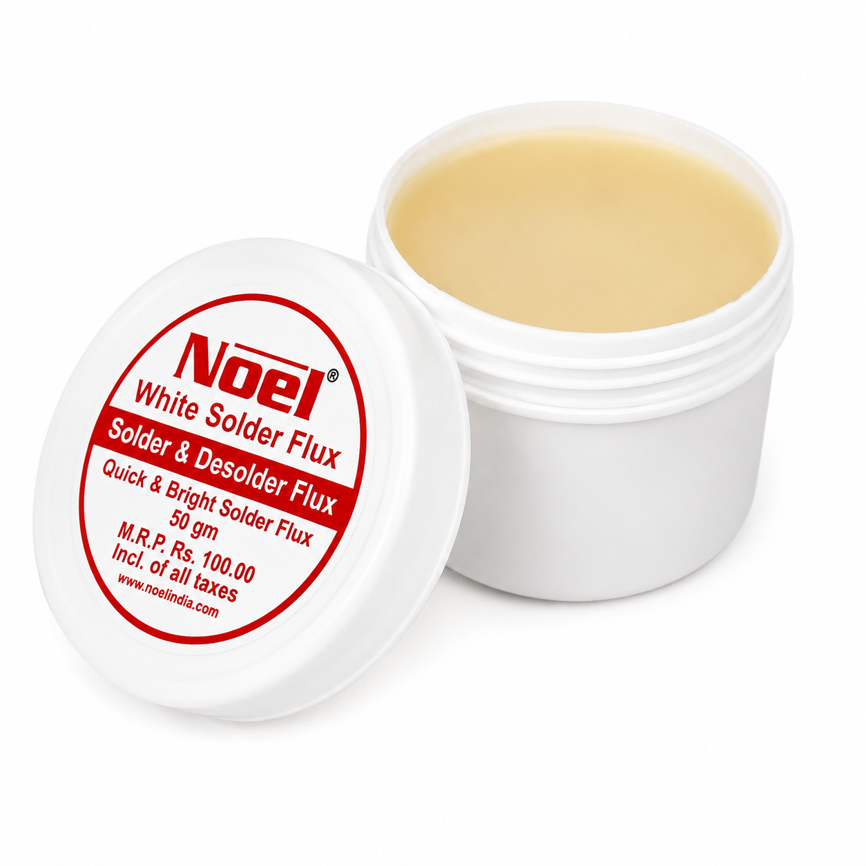 Noel White Soldering Flux Paste Solder-Desolder Wax 50-Grams