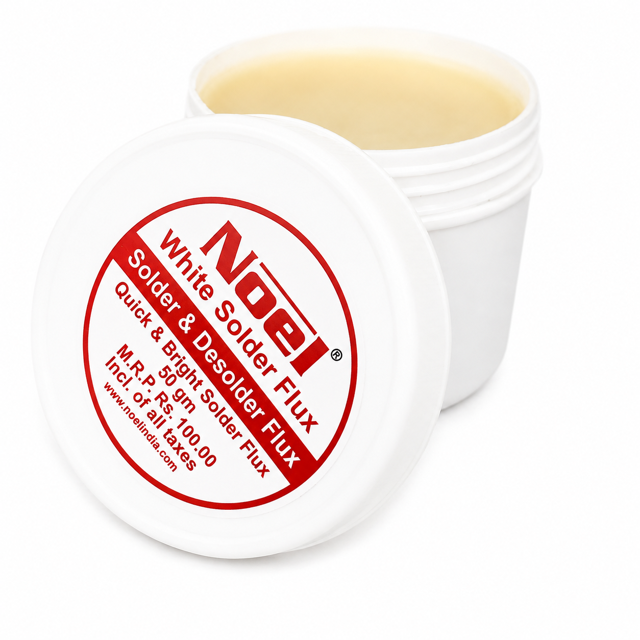 Noel White Soldering Flux Paste Solder-Desolder Wax 50-Grams