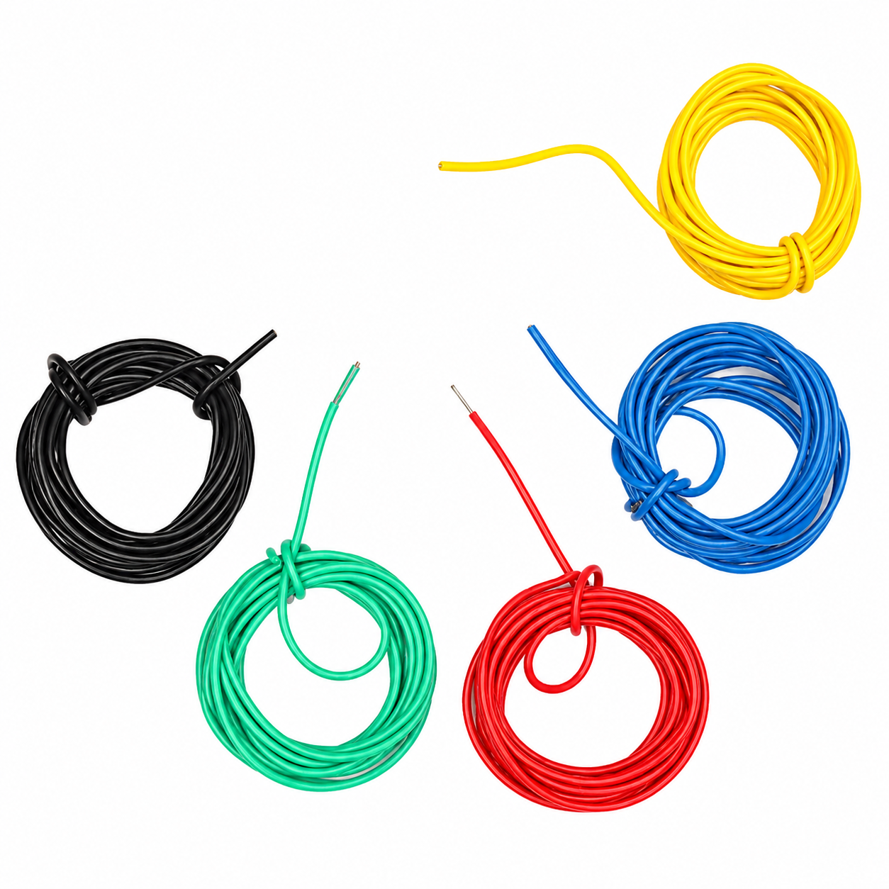 Hook Up Wire Packet 1 Meter Each - 5 Colors