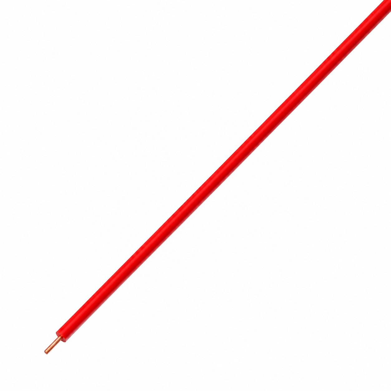 24 AWG Single Strand Wire - 1 Meter (RED)