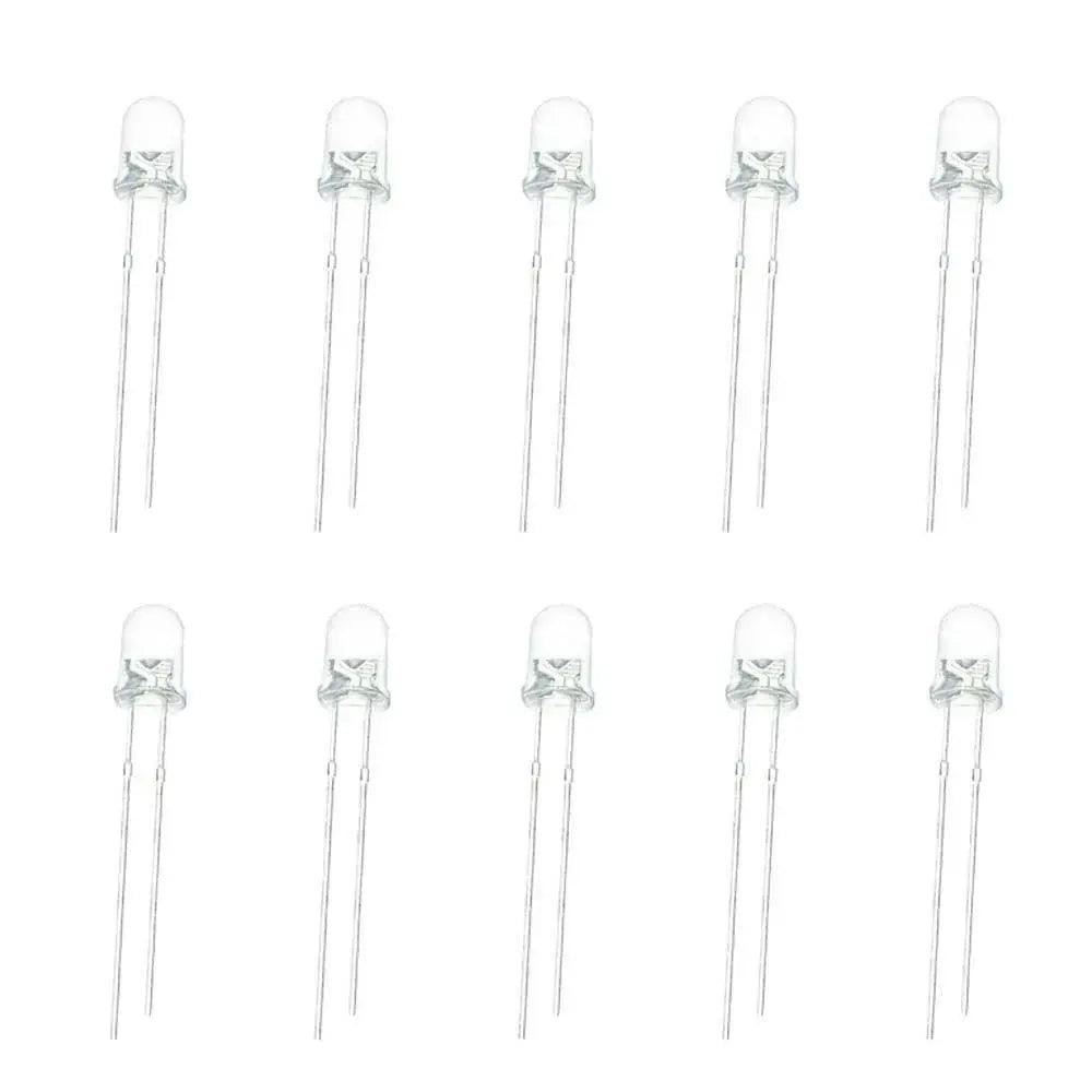 3mm White Yellow LED (Pack of 2)