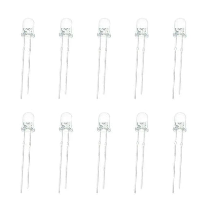 3mm White Yellow LED (Pack of 2)