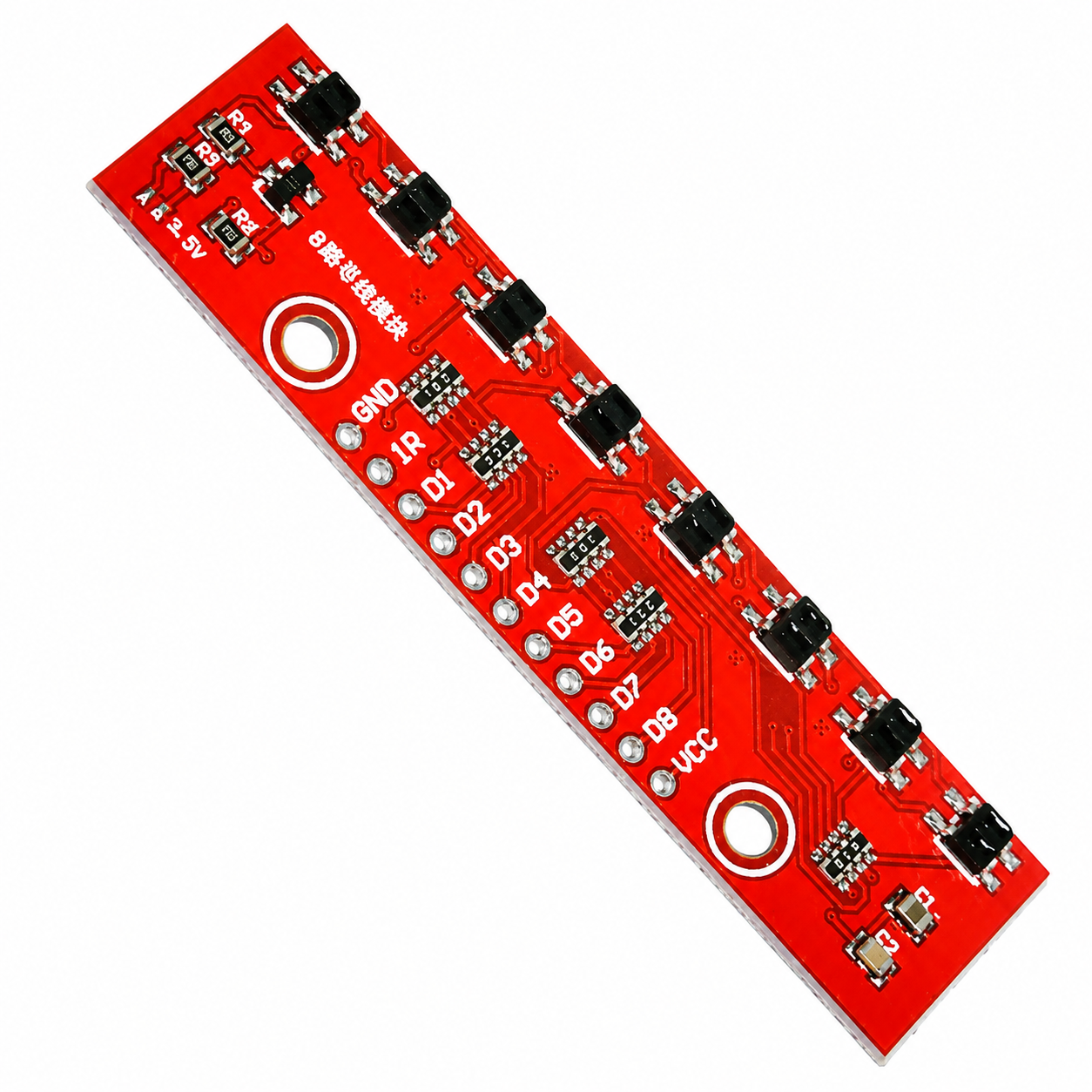8 Channel IR Infrared Sensor Array - Infrared Detection Module