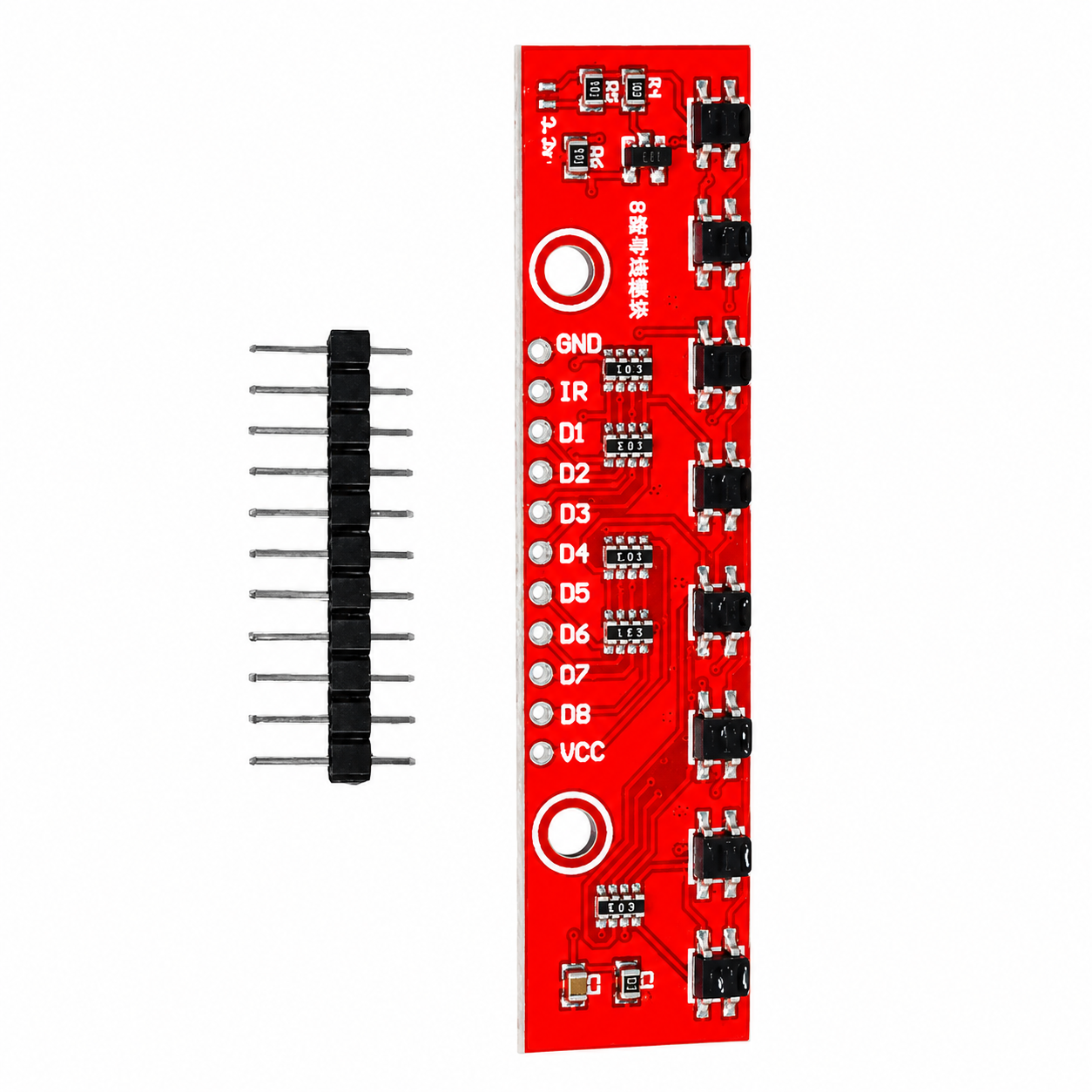 8 Channel IR Infrared Sensor Array - Infrared Detection Module