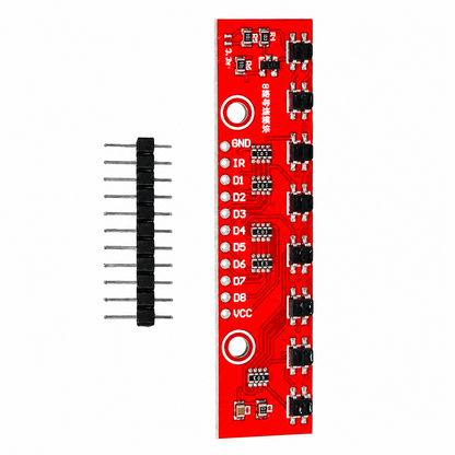 8 Channel IR Infrared Sensor Array - Infrared Detection Module