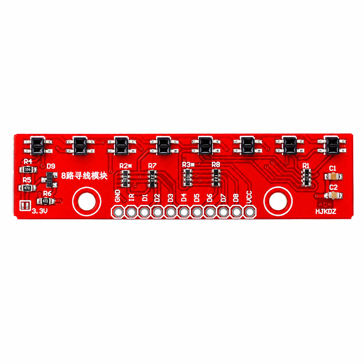 8 Channel IR Infrared Sensor Array - Infrared Detection Module