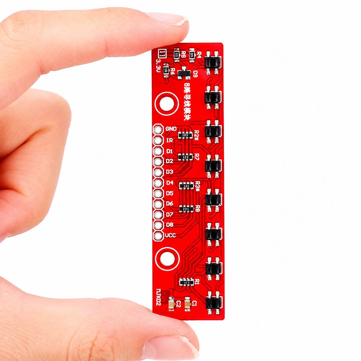 8 Channel IR Infrared Sensor Array - Infrared Detection Module