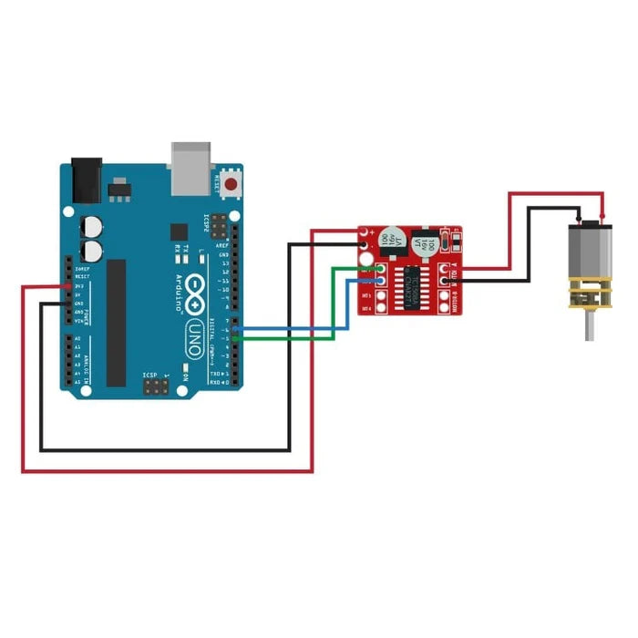 MX1508 Dual H Bridge DC Stepper Motor Driver Module with PWM Control