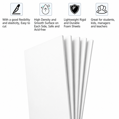White PVC Foam Board Sheet/ Sunboard / Soft Board - 2mm