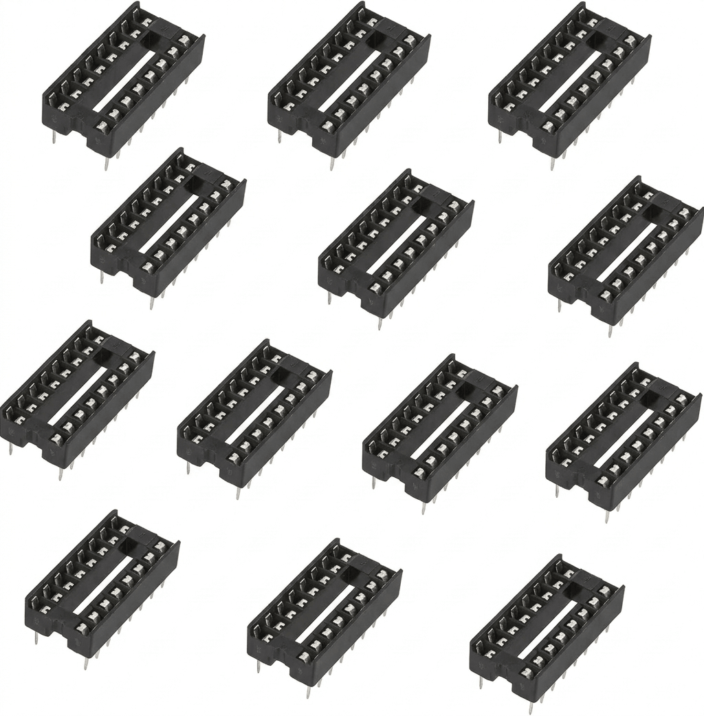 16 Pin IC Socket / Base – DIP (Pack of 2)