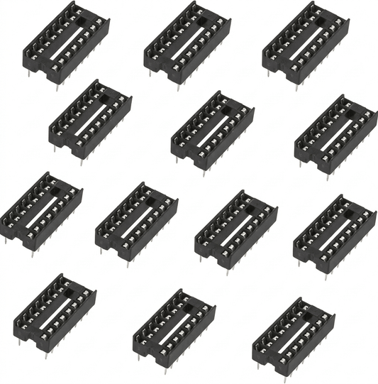 16 Pin IC Socket / Base – DIP (Pack of 2)