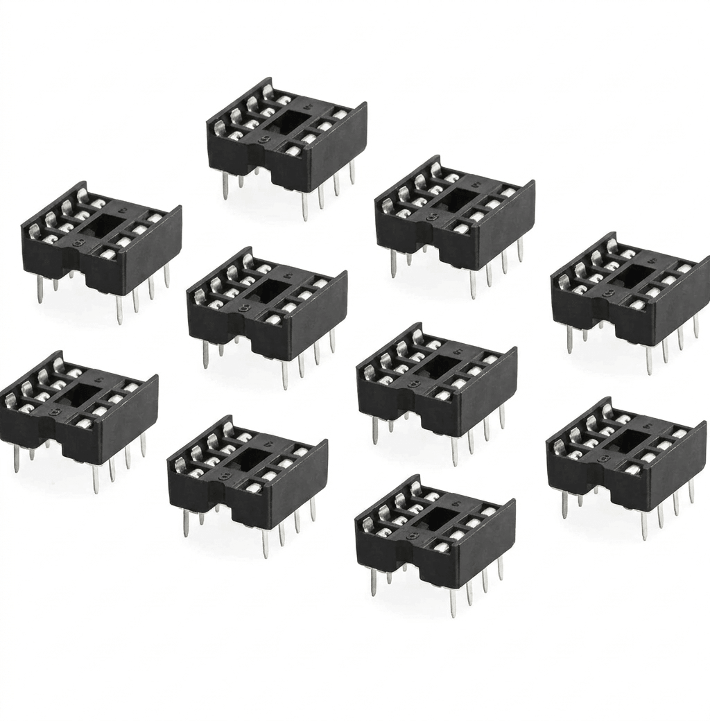 8 Pin IC Socket / Base – DIP (Pack of 2)